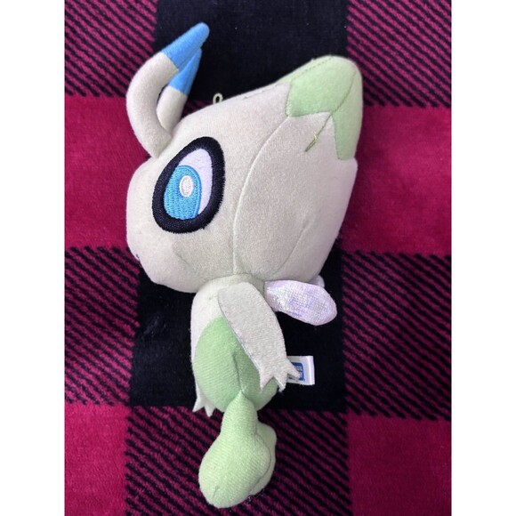 2010 Rare Takara Tomy Celebi Plush No Voicebox 7.5" Pokemon Cute Stuffed Toy - Picture 2 of 6
